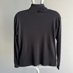 1980's Faded Blank Black Turtleneck by Bobbie Brooks