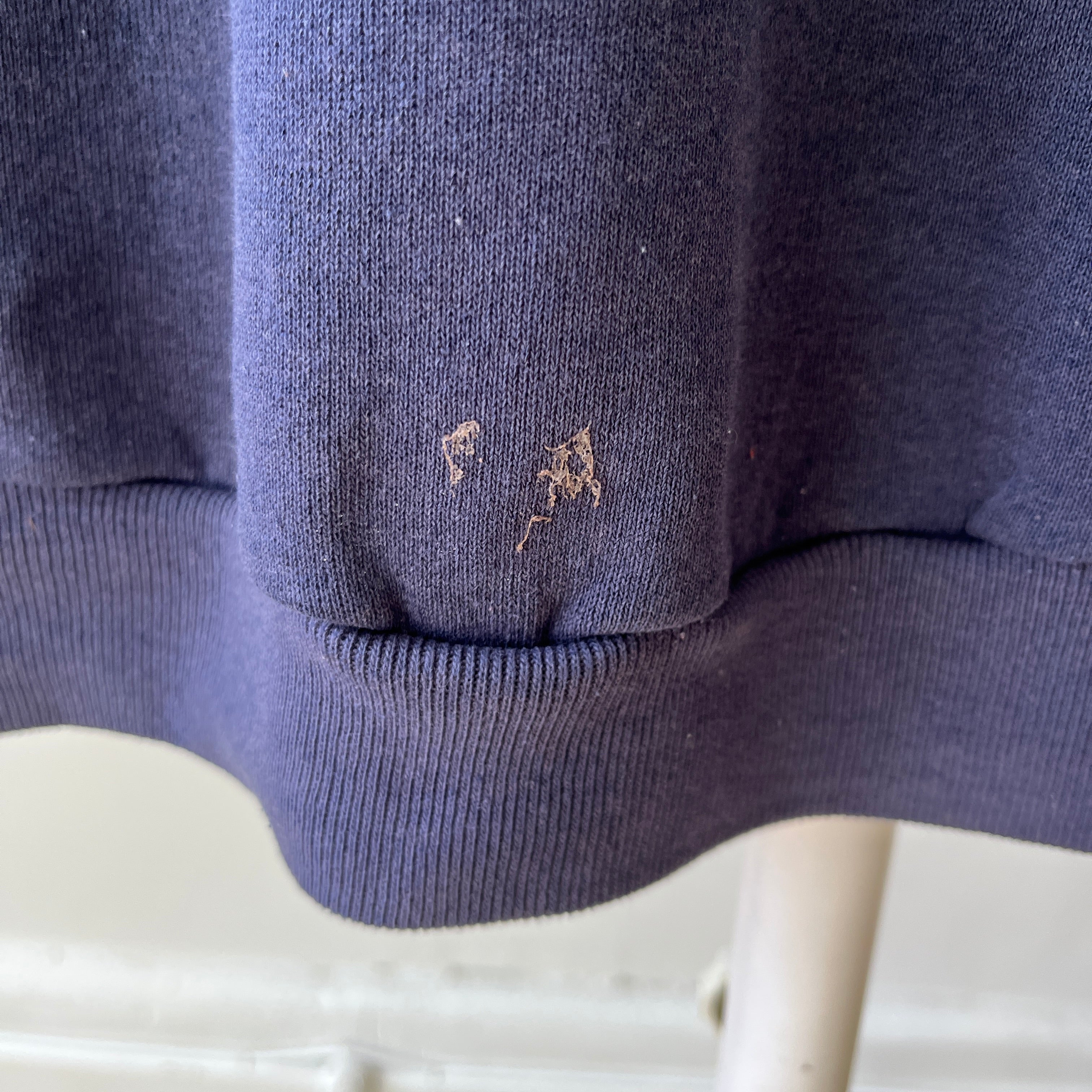 1970s Navy Wisconsin Sweatshirt