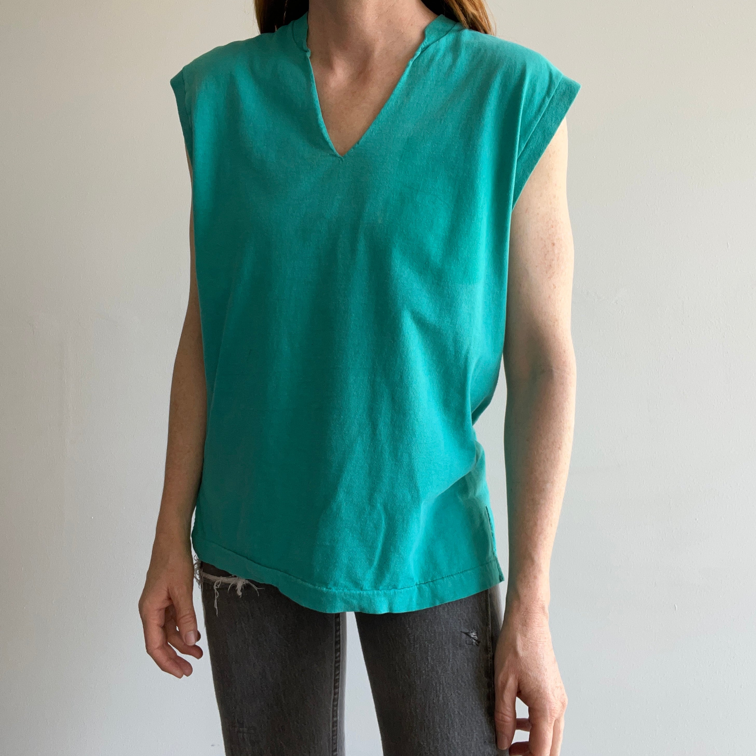 1980s Rad DIY Muscle Tank with the Pocket Removed
