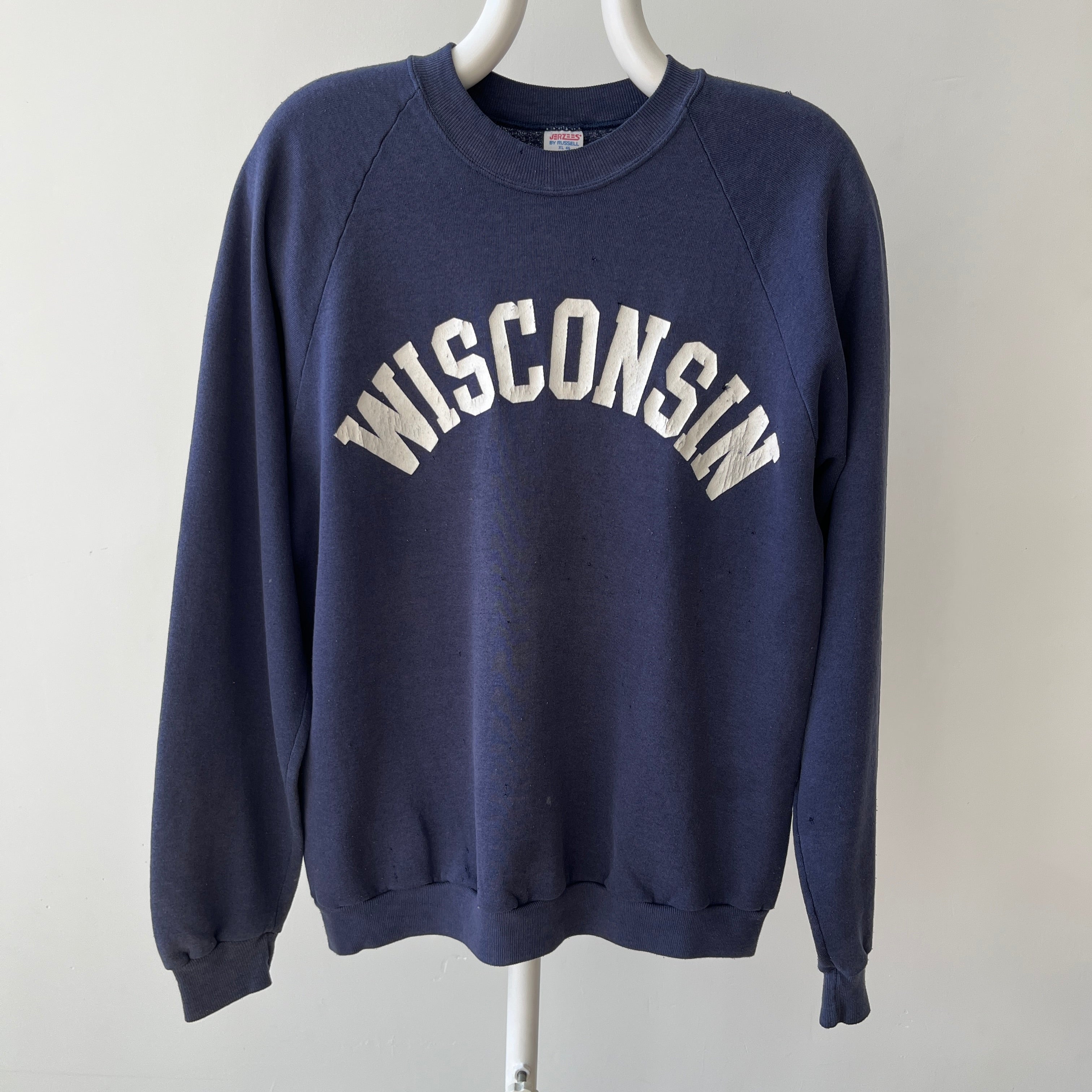 1970s Navy Wisconsin Sweatshirt