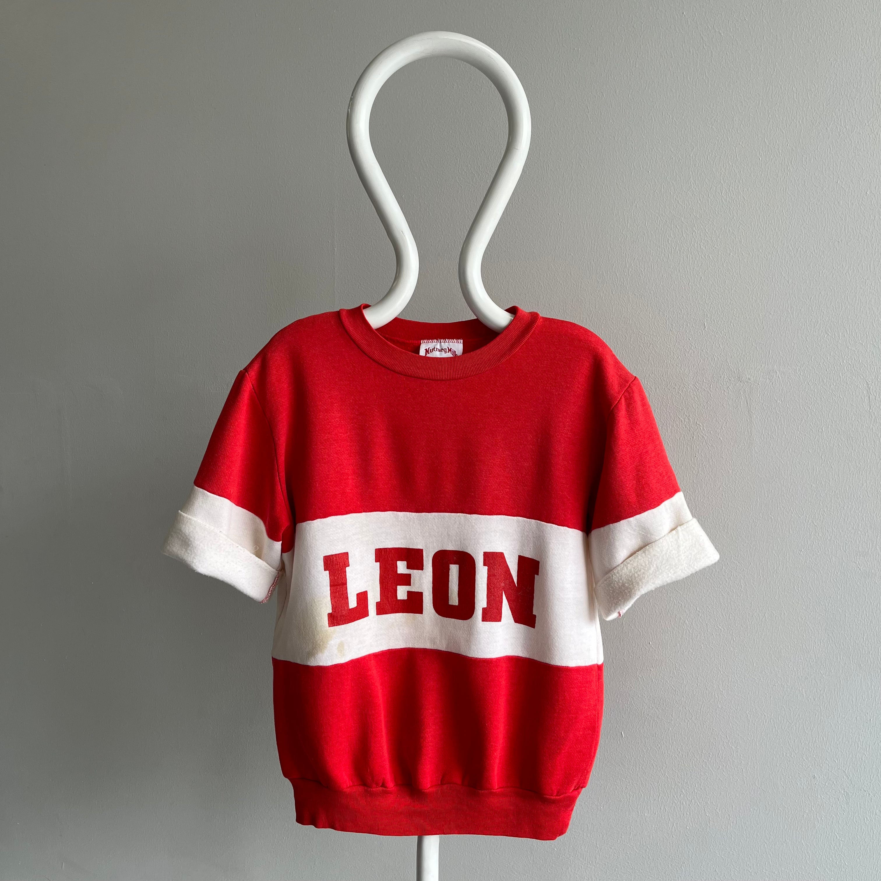 1980s LEON Color Block Sweatshirt
