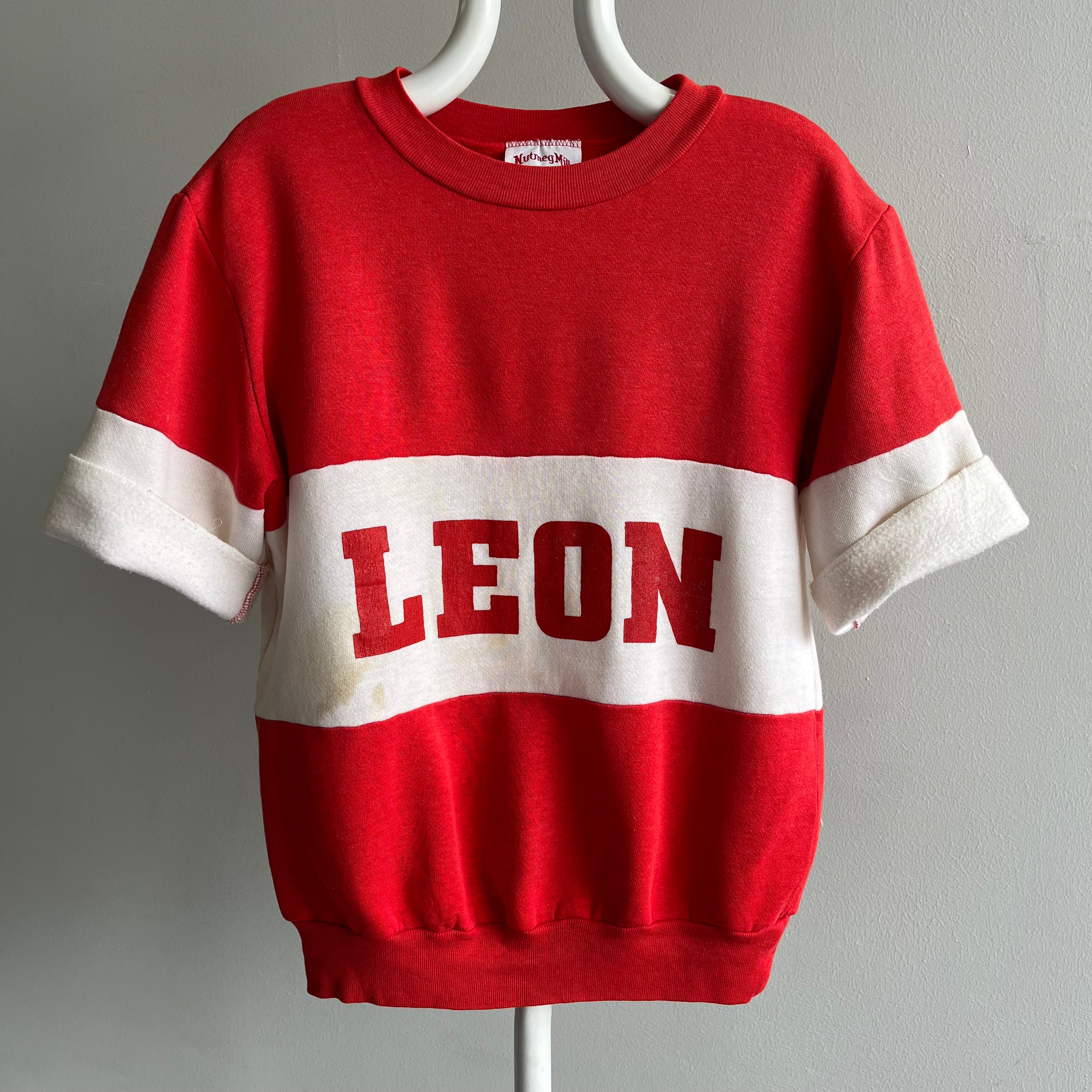 1980s LEON Color Block Sweatshirt