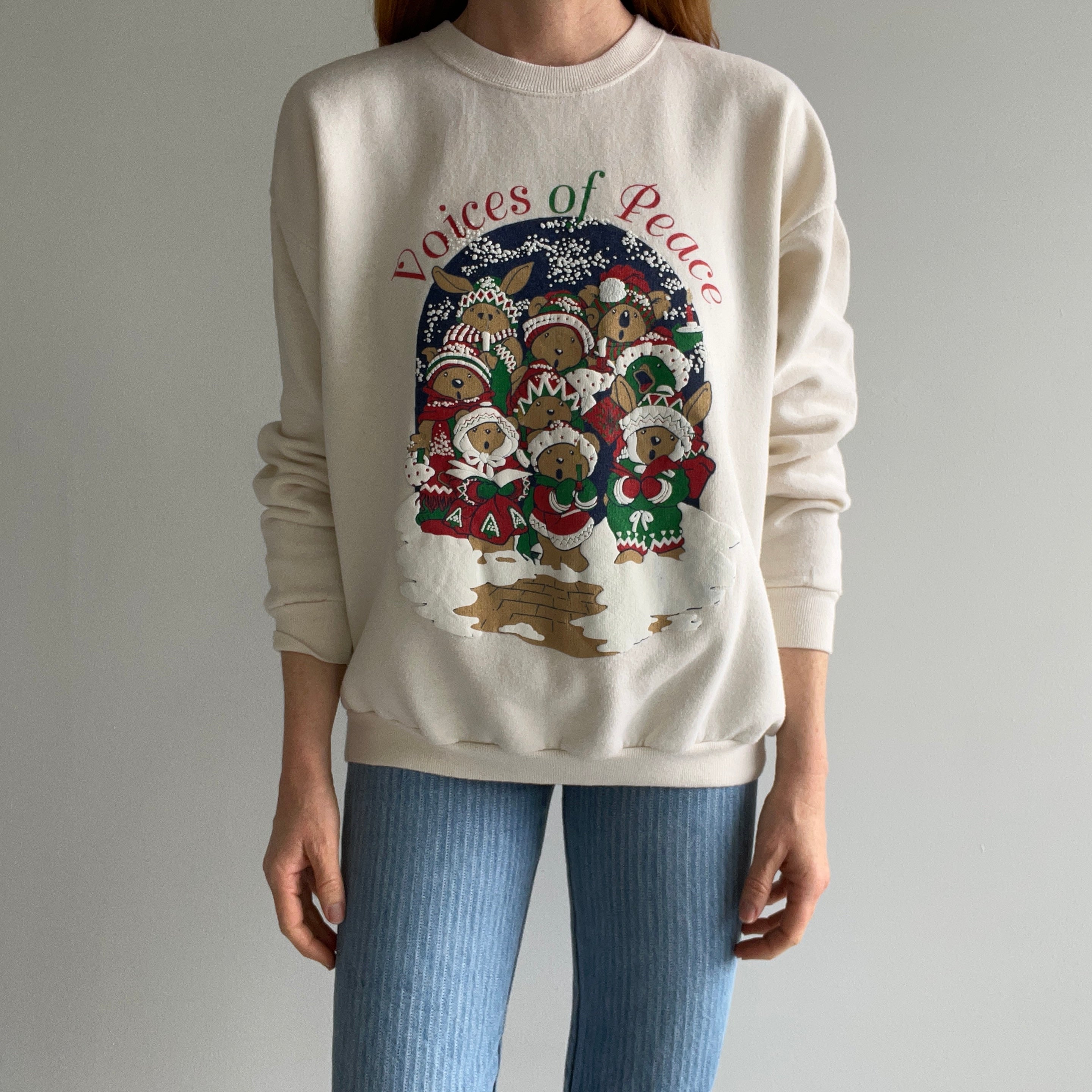 1980/90s Voices of Peace Sweatshirt - Awwwww