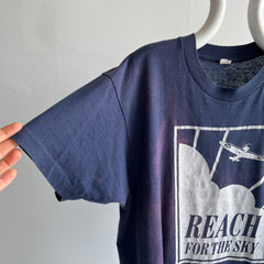 1980s Reach For The Sky Bleach Stained T-Shirt