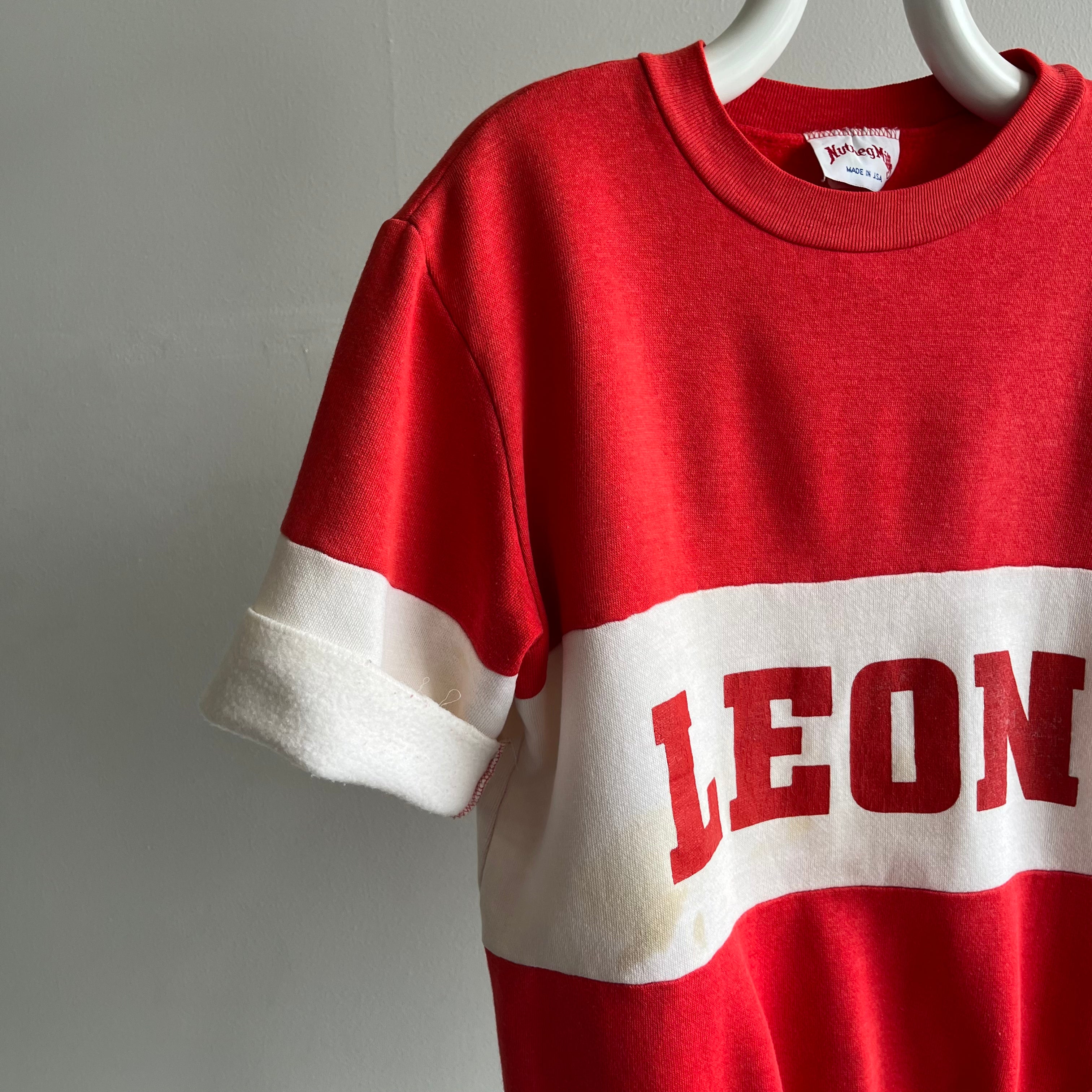 1980s LEON Color Block Sweatshirt