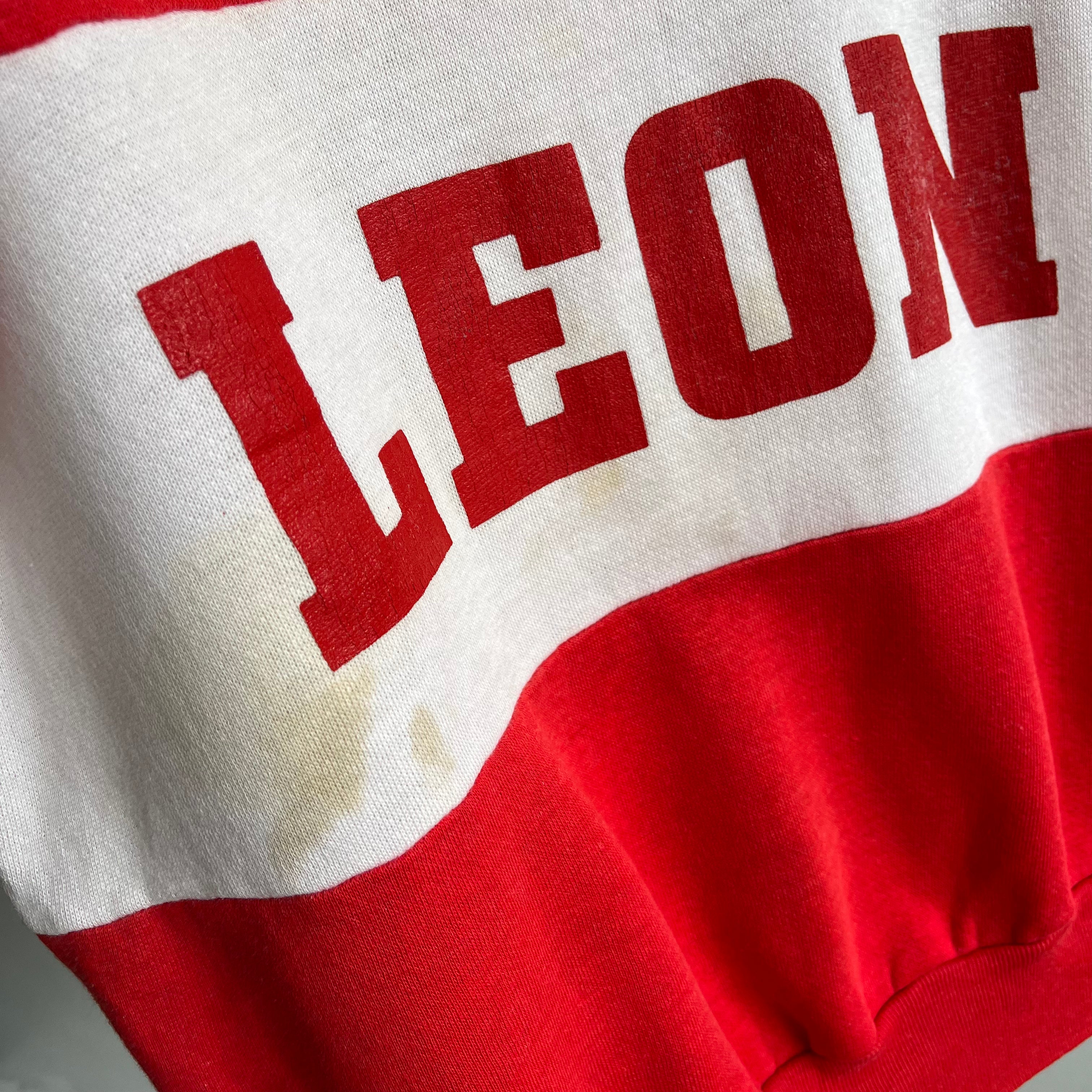 1980s LEON Color Block Sweatshirt