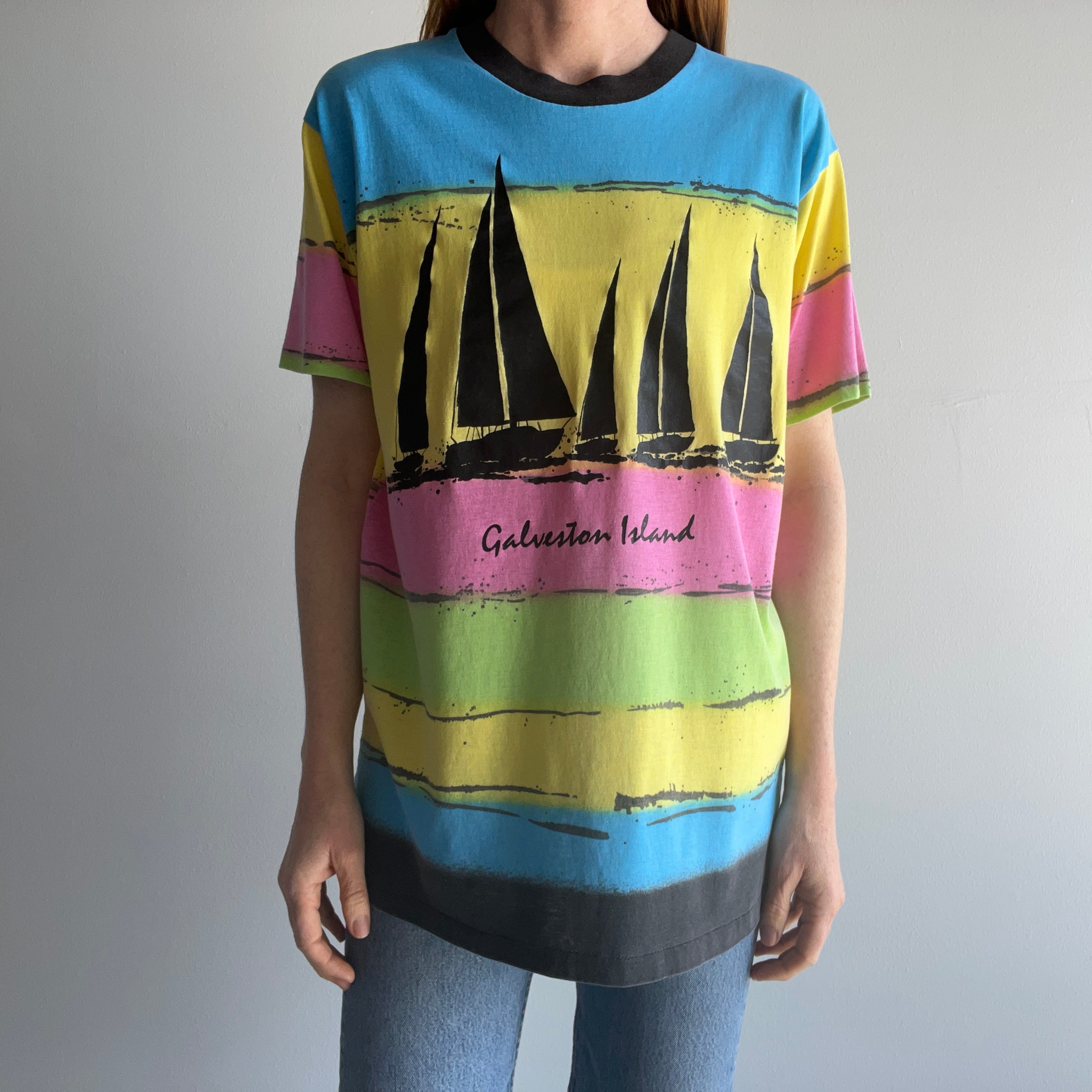 1980s Galveston Island Fantastic Tourist T-Shirt