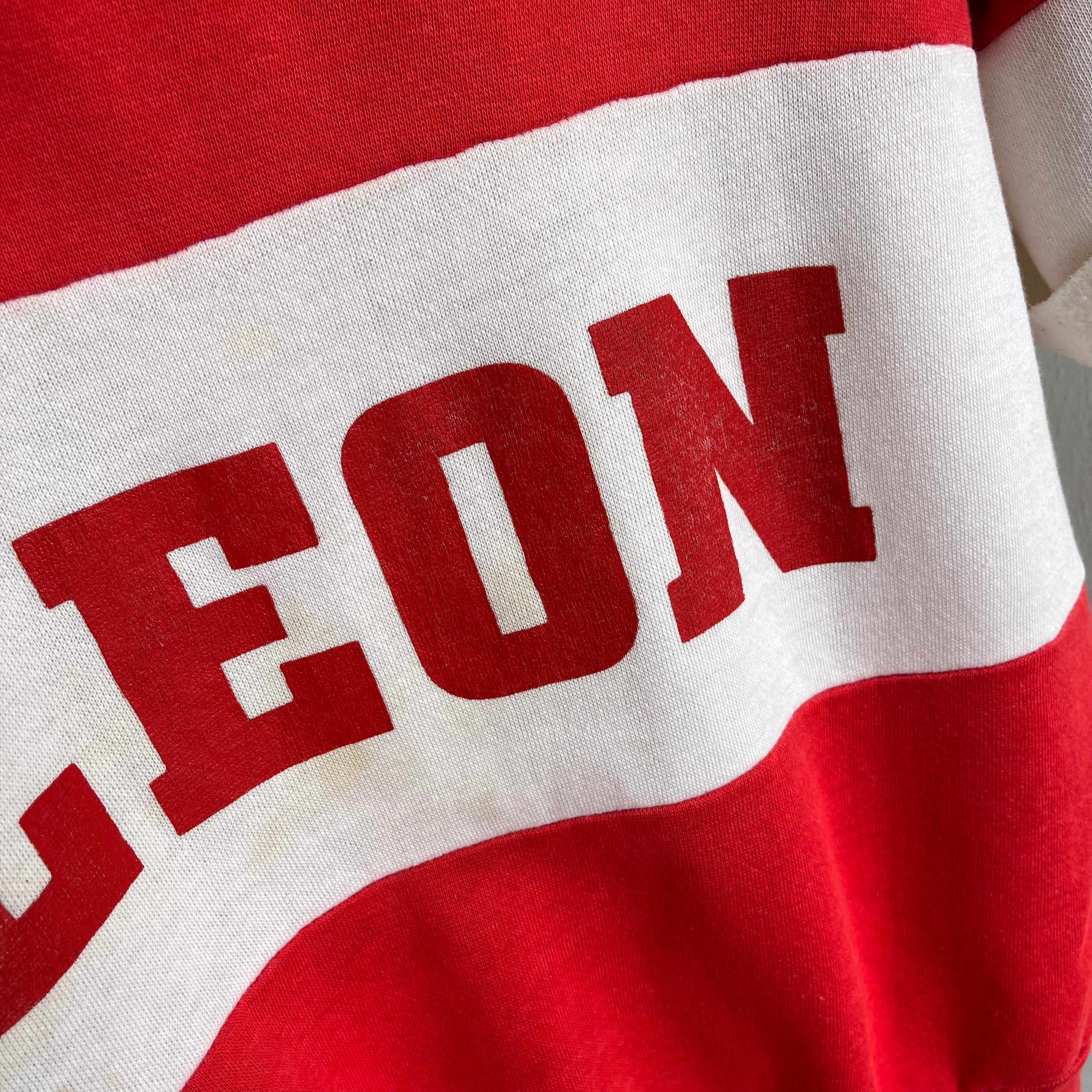 1980s LEON Color Block Sweatshirt