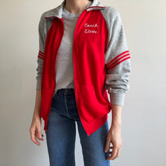 1970s Coach Steve Chainstitch Zip Up Warmup Brand Sweatshirt