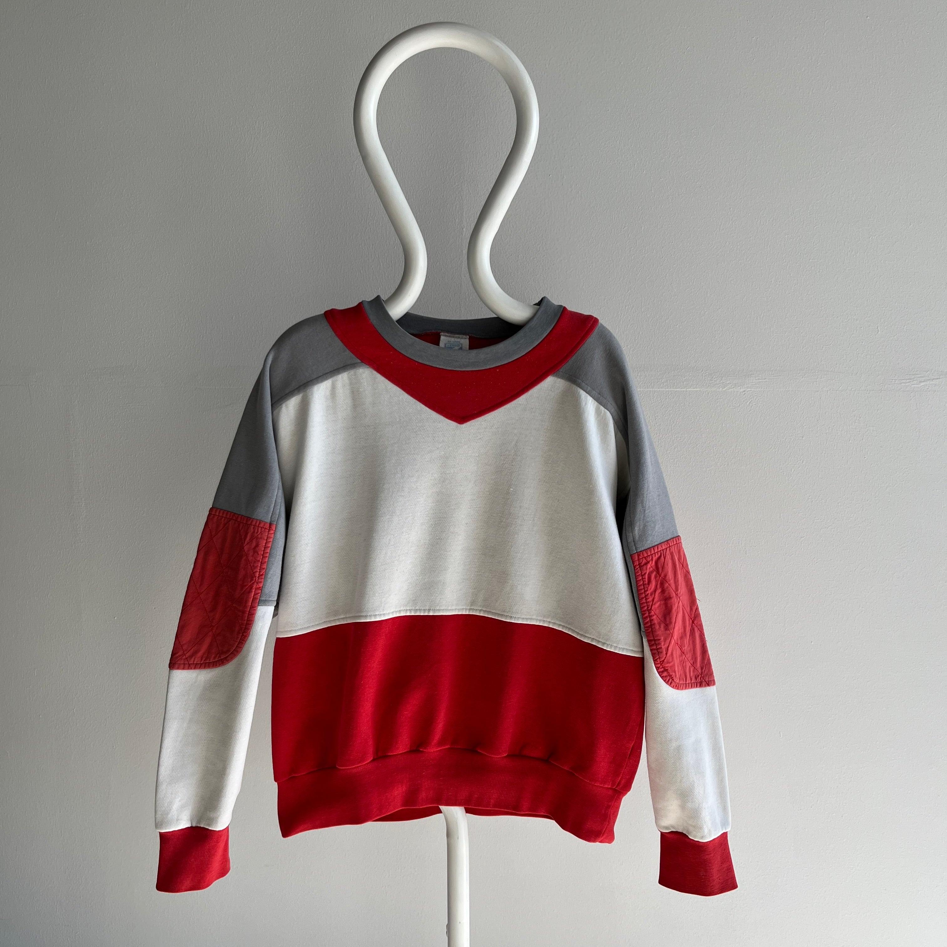 1990/2000s Color Block Logo 7 Sweatshirt