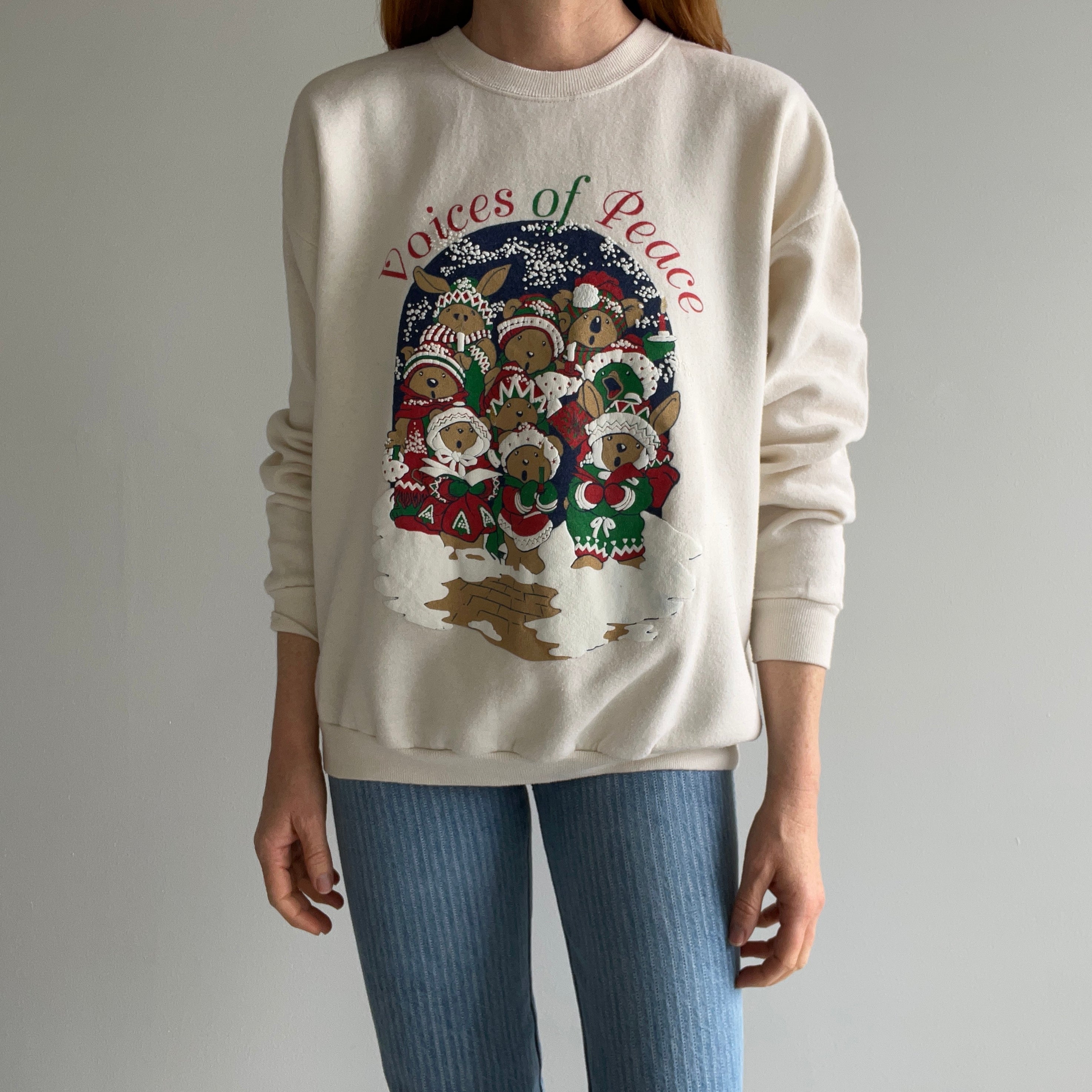 1980/90s Voices of Peace Sweatshirt - Awwwww