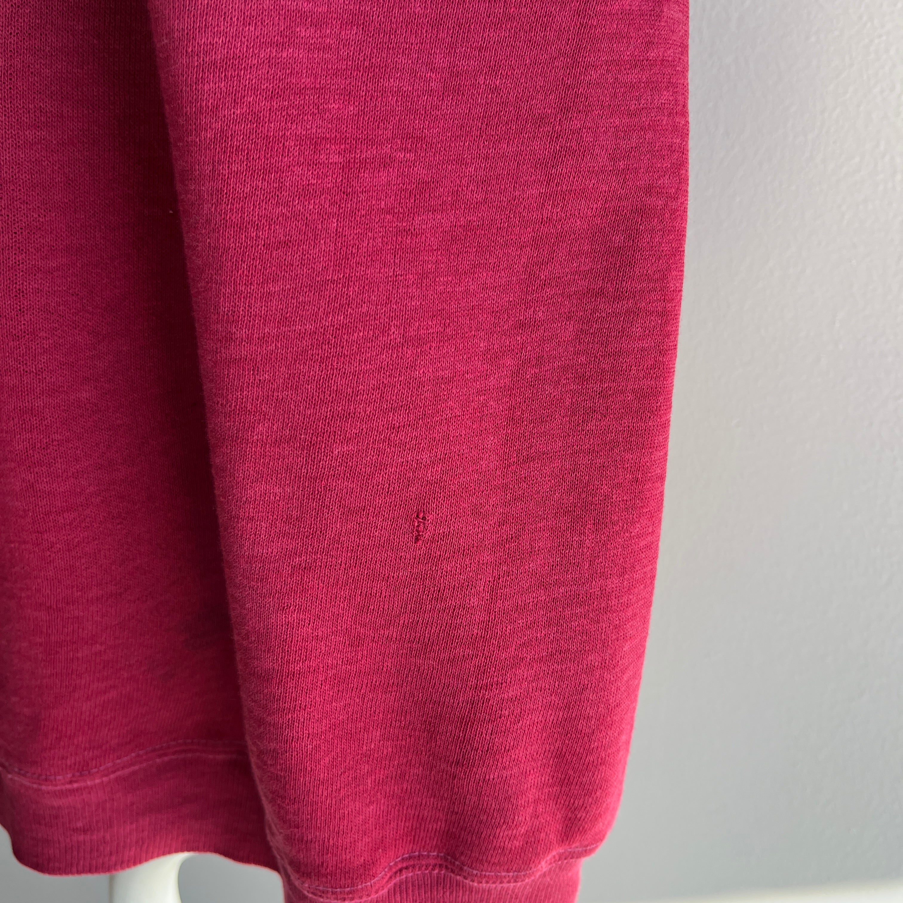 1970/80s Magenta Beauty with Contrast Stitching