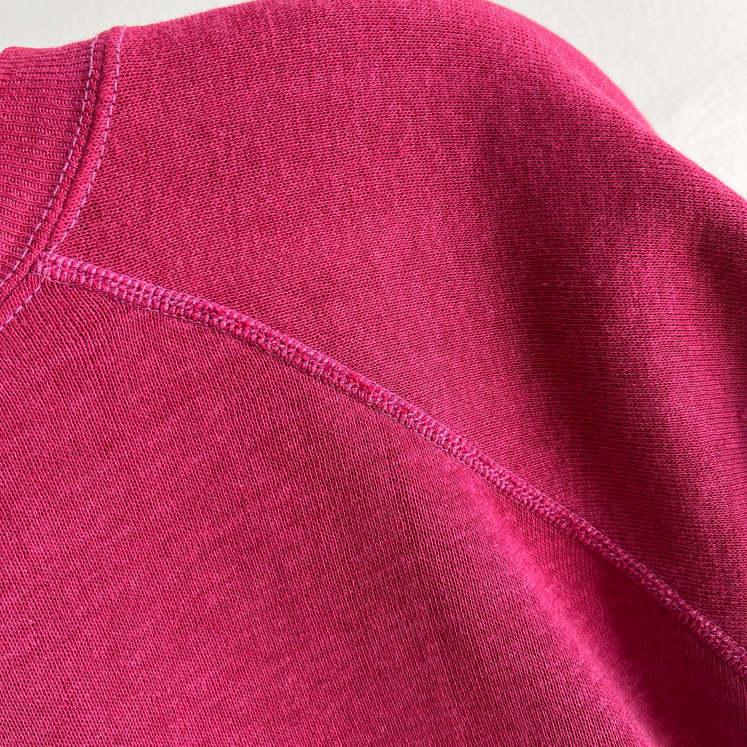 1970/80s Magenta Beauty with Contrast Stitching