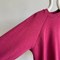 1970/80s Blank Magenta Raglan Sweatshirt