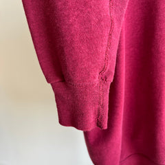 1970/80s Blank Magenta Raglan Sweatshirt