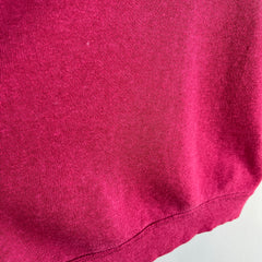 1970/80s Blank Magenta Raglan Sweatshirt