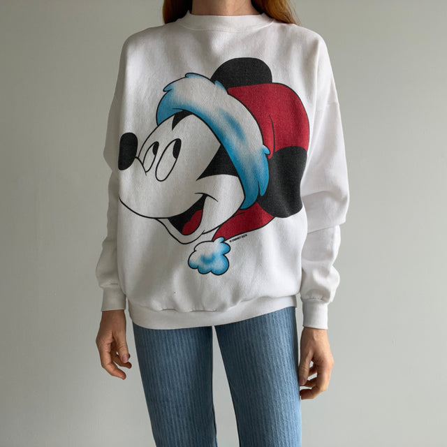 1990s Santa Mickey Sweatshirt
