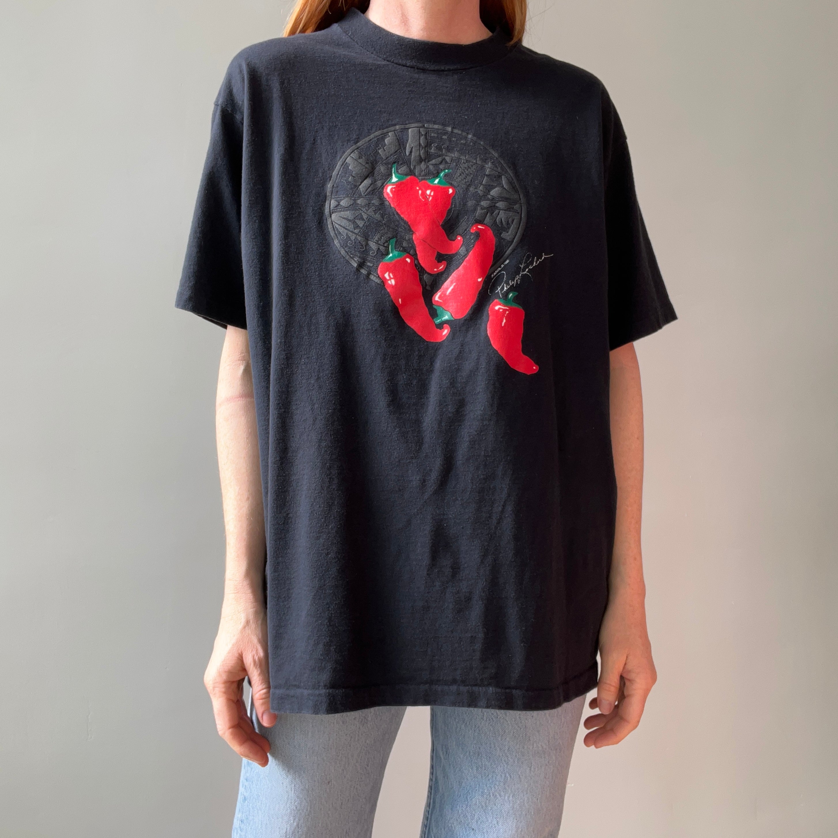 1990 Chili Pepper Cotton T-Shirt