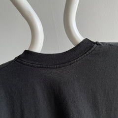 1980s Blank Black Muscle Tank T-Shirt - Selvedge Pocket