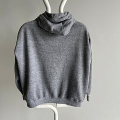 1970/80s Kings Road Smaller Rust Stained Pull Over Gray Hoodie