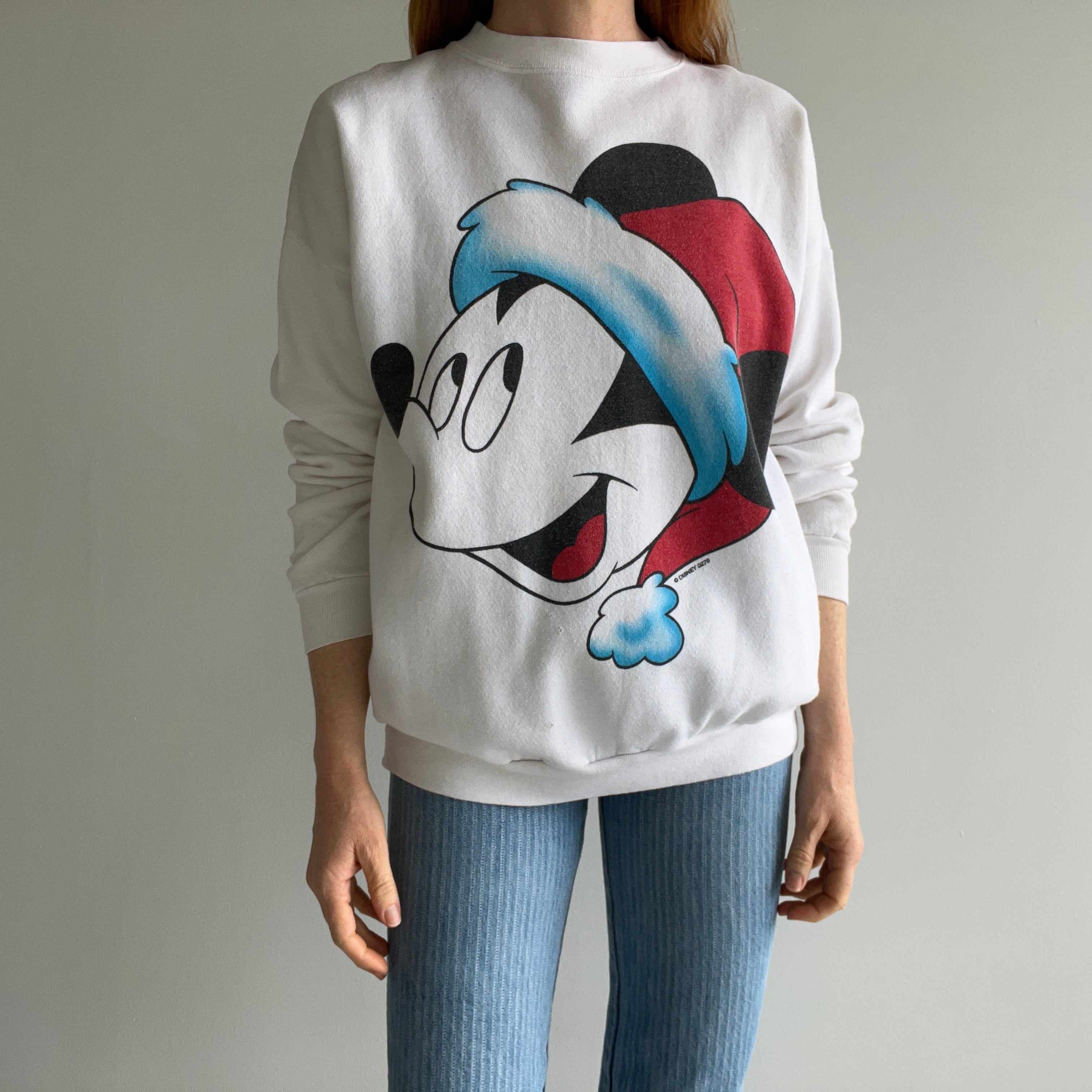 1990s Santa Mickey Sweatshirt