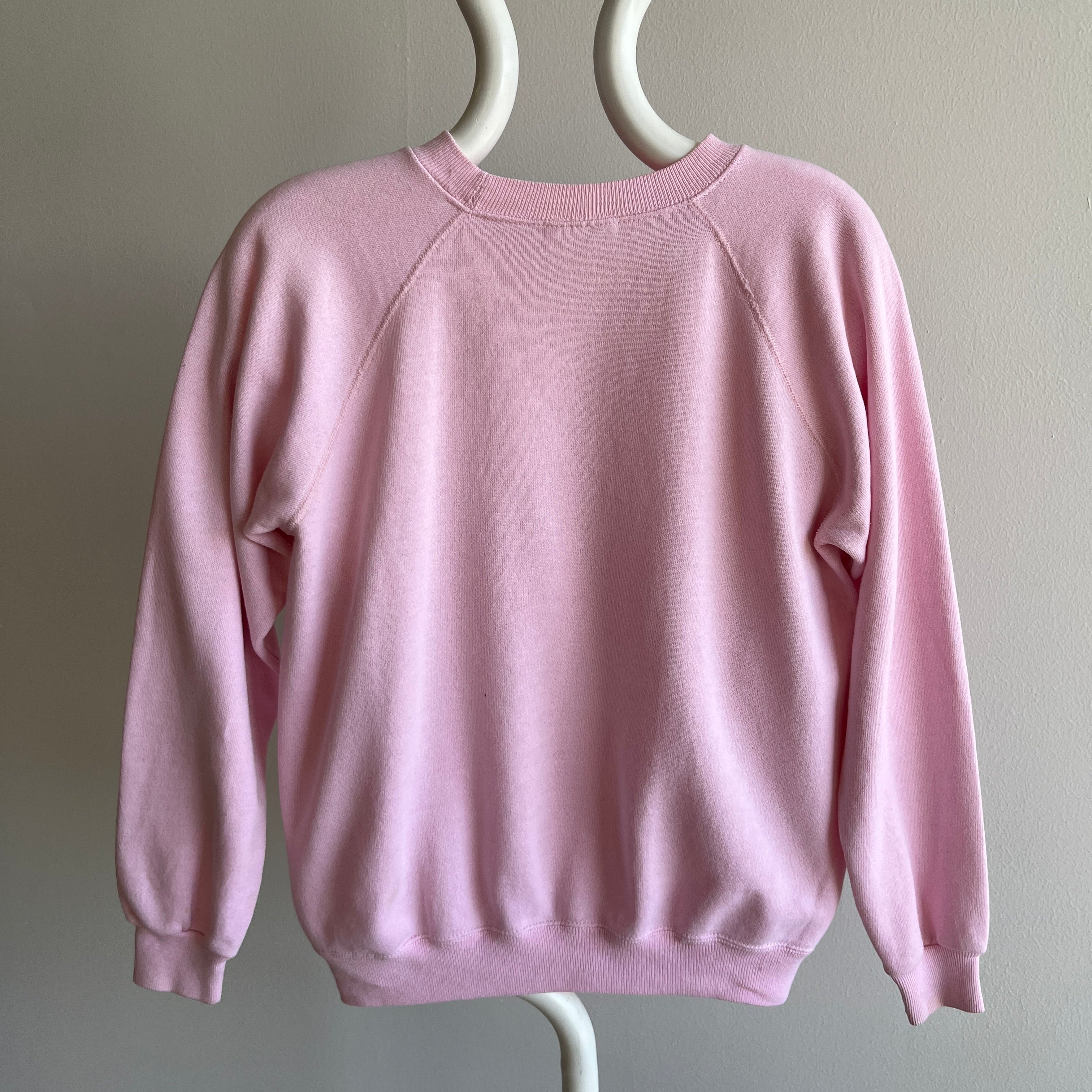 1980s Baby Pink Smaller Raglan by Hanes