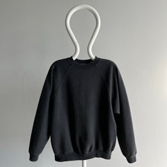 1990s Deep Gray/Faded Black Blank Sweatshirt