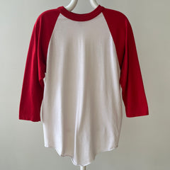 1970s/80s Red and White Three Quarter Sleeve T Shirt