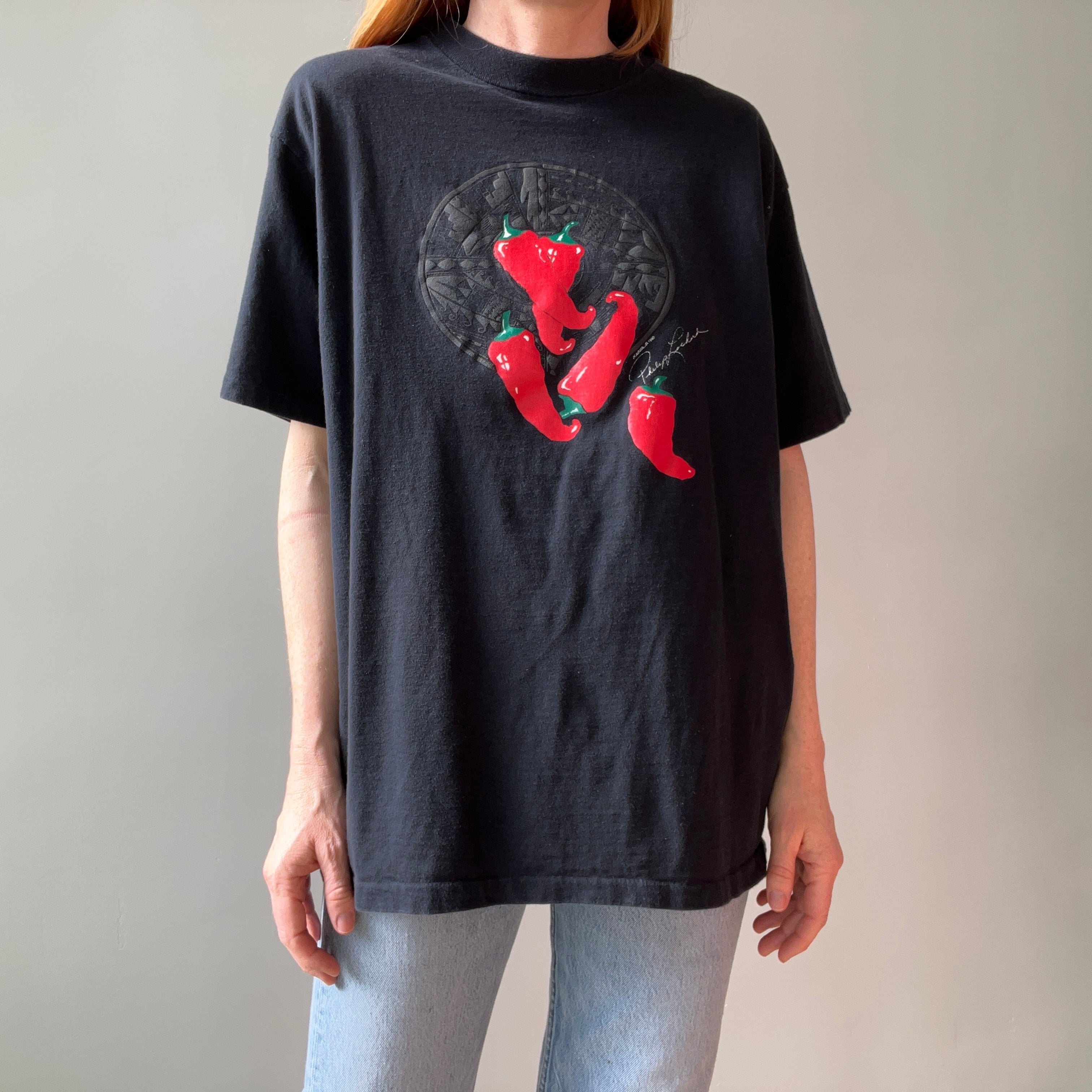 1990 Chili Pepper Cotton T-Shirt