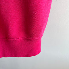 1980s Hot Pink Sweatshirt Dress By Bassett Walker - Oh My!