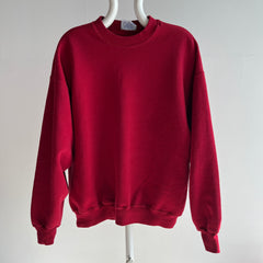 1990s Merlot Medium Weight Absolutely Wonderful Blank Sweatshirt