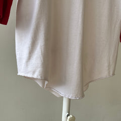 1970s/80s Red and White Three Quarter Sleeve T Shirt