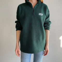 1980s ADIDAS x New York Jets Sherpa Fleece 1/4 Zip - Like, WOW