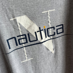 1990s USA Made Nautica Thrashed and Stained T-Shirt