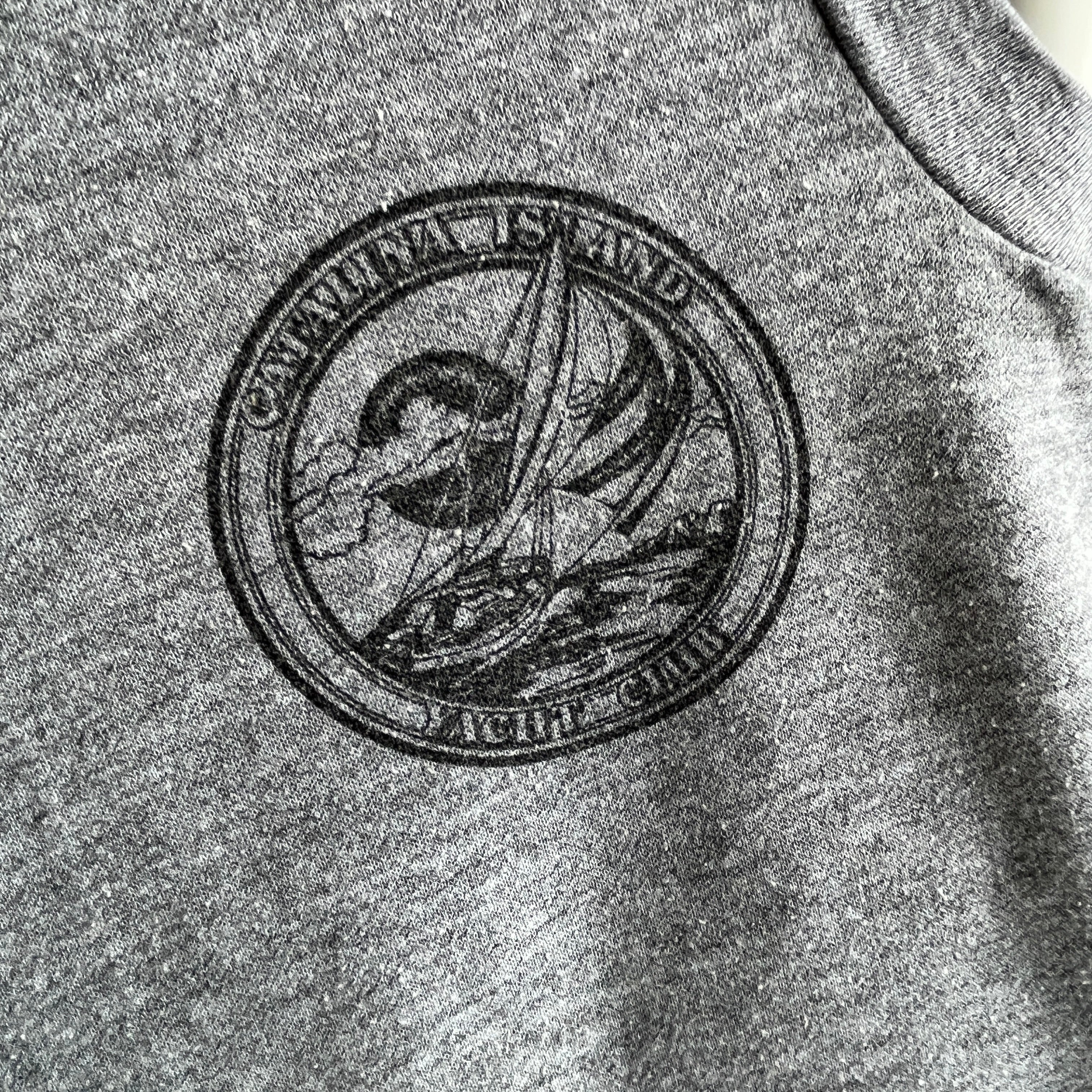 1970/80s Catalina California Yacht Club Muscle Tank Warm Up Sweatshirt - XS