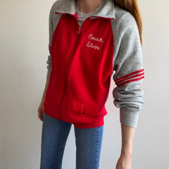 1970s Coach Steve Chainstitch Zip Up Warmup Brand Sweatshirt