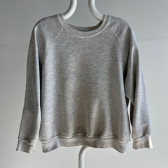 1980s Super Stained Blank Gray Sweatshirt (Feels Like a Bassett Walker)