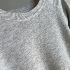 1980s Super Stained Blank Gray Sweatshirt (Feels Like a Bassett Walker)