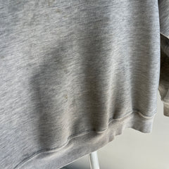 1980s Super Stained Blank Gray Sweatshirt (Feels Like a Bassett Walker)