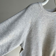 1980s Super Stained Blank Gray Sweatshirt (Feels Like a Bassett Walker)