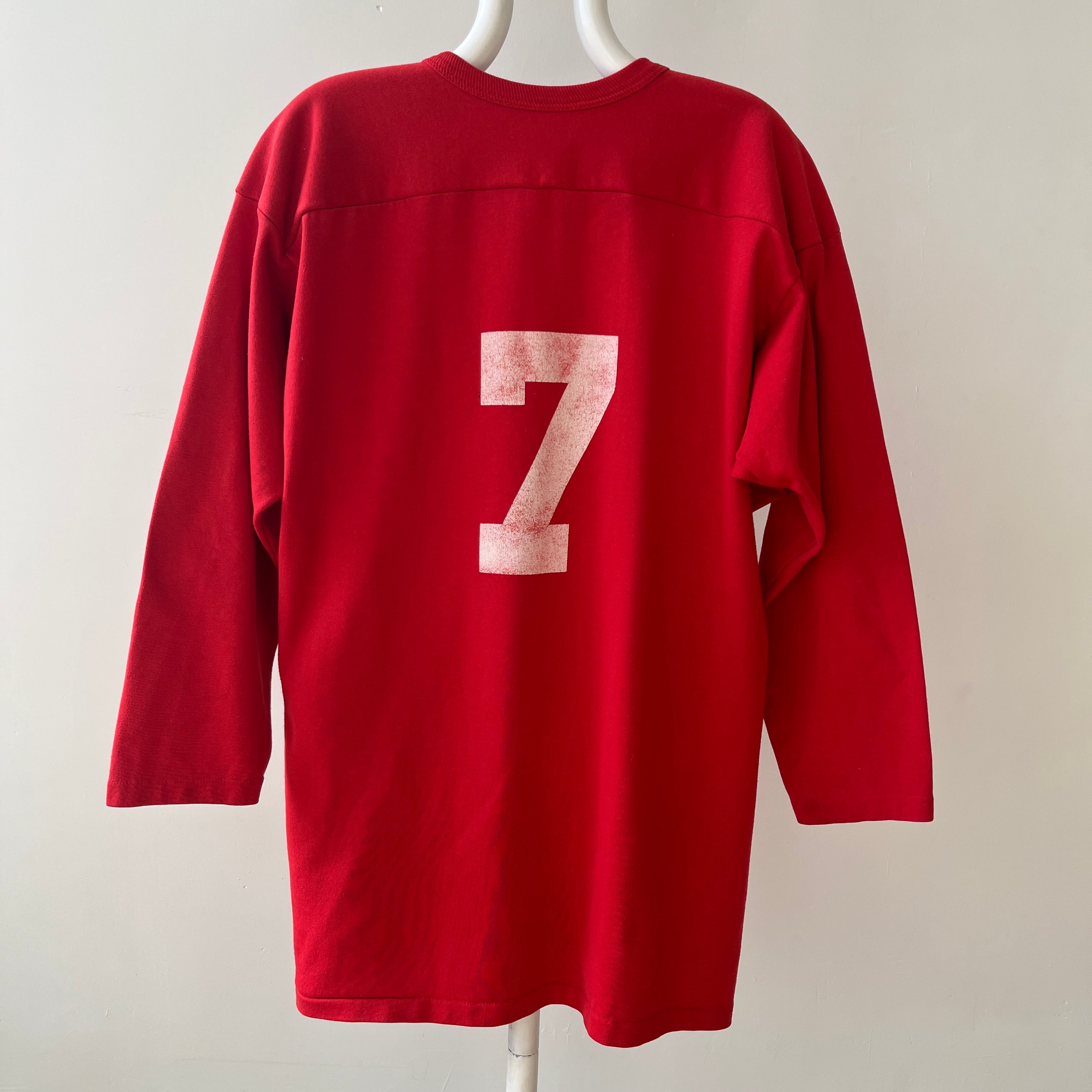 1980s New Hope Plymouth Long Sleeve Hockey T Shirt !!!!!!