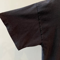 1980s Black Roma Italia T Shirt