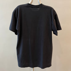 1980s Black Roma Italia T Shirt