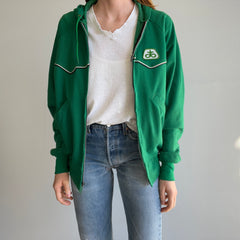 1970s Pioneer Seed Patch Hoodie with No Fleece, But a Great Zipper