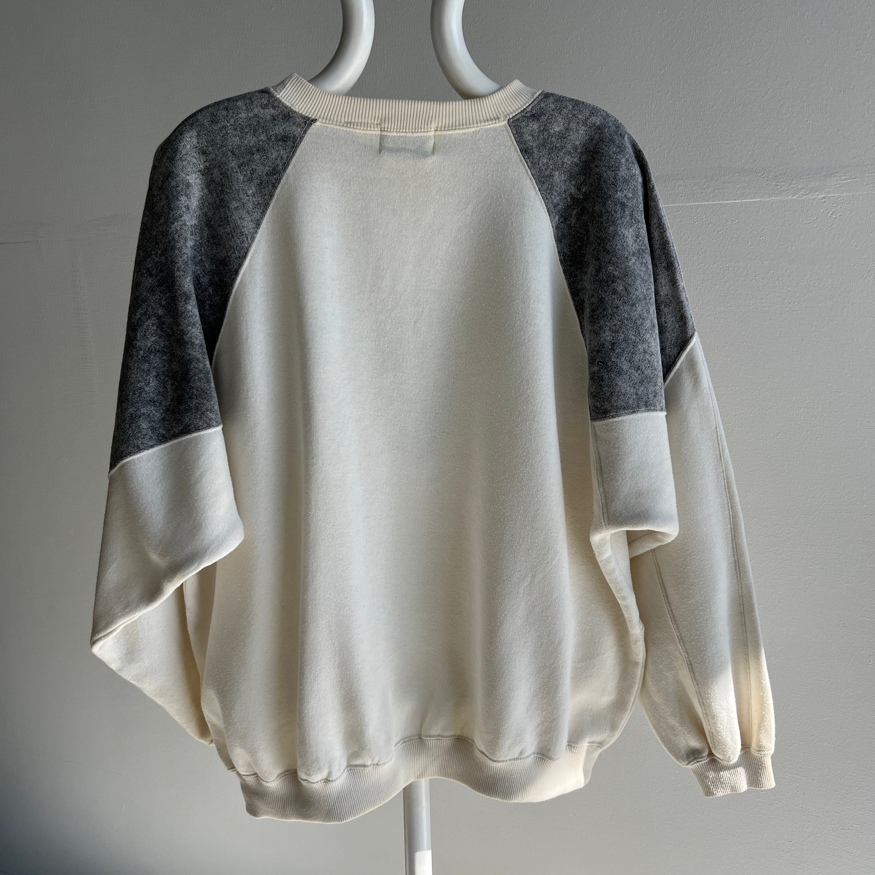 1980s Stay Tuned Color Block Sweatshirt