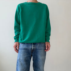 1980s Blank Green Sweatshirt
