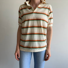 1970/80s Striped Polo Shirt by Kings Road/Sears