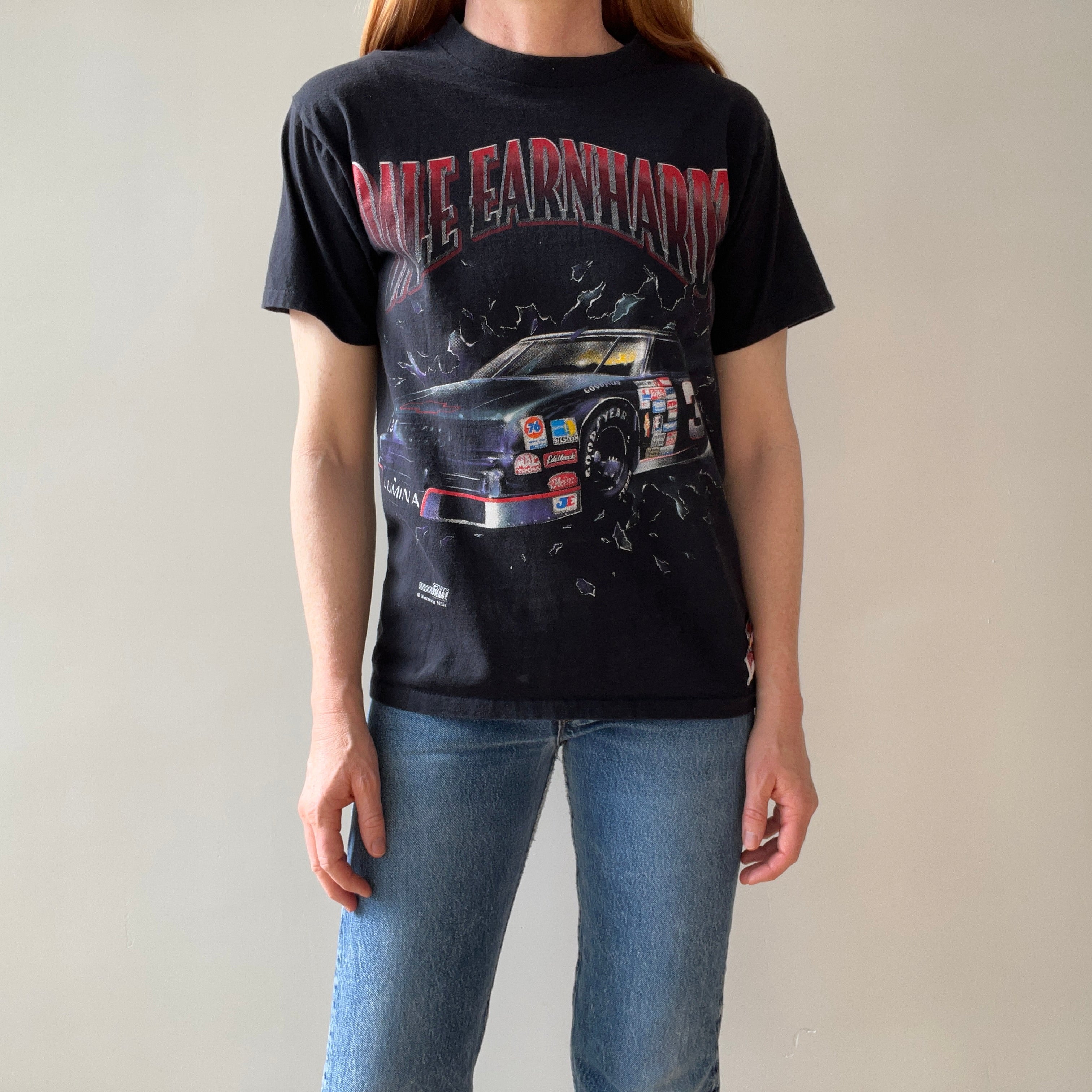 1990s Dale Earnhardt NASCAR Front and Back T-Shirt - WOWOWOWOW