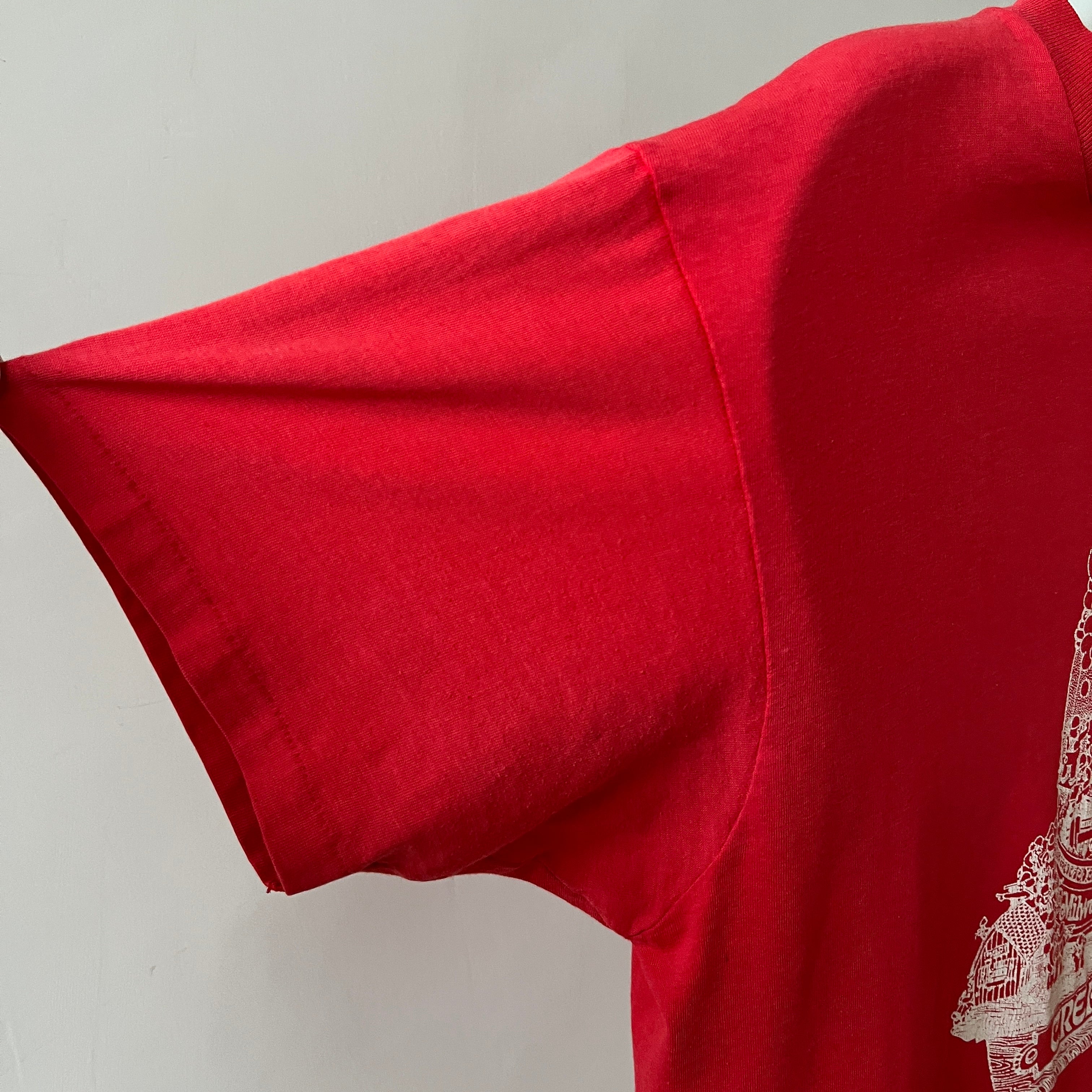 1980s Red Milwaukee Wisconin Cream City T Shirt