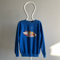 1980s Pelicans on a Speedboat Sweatshirt